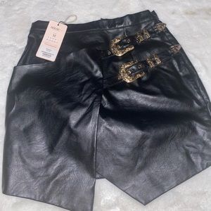 House of CB faux leather skirt